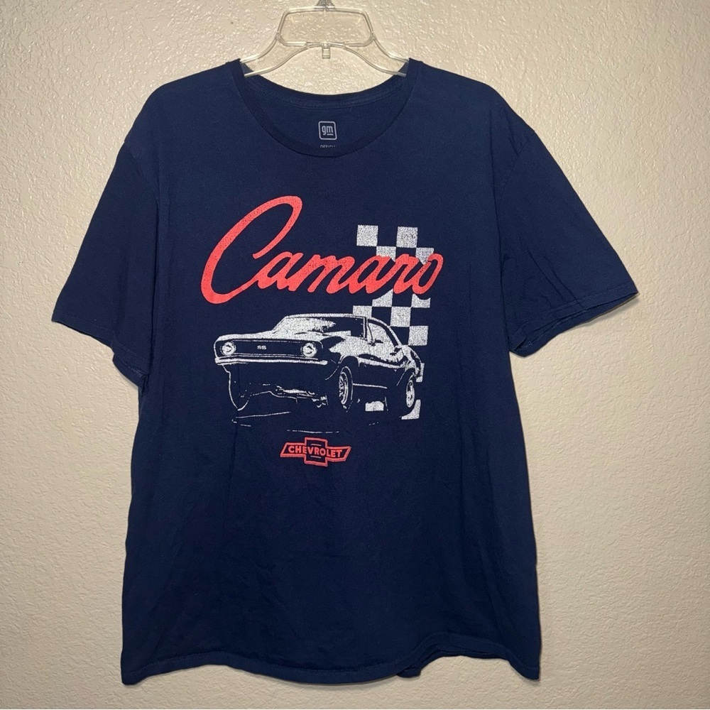 Chevrolet Camaro Graphic T Shirt Men’s 2XL Navy Blue Licensed Vintage Style